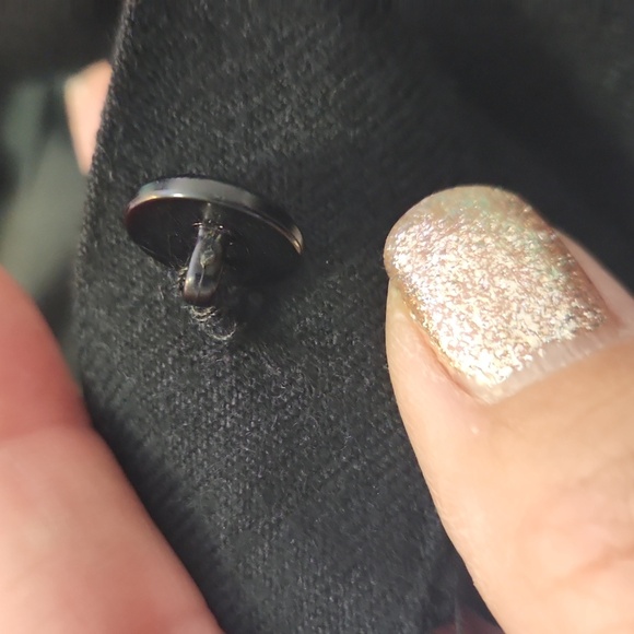 Vintage Louis Feraud black wool skirt size 42 luxury high end quality product - Picture 6 of 8